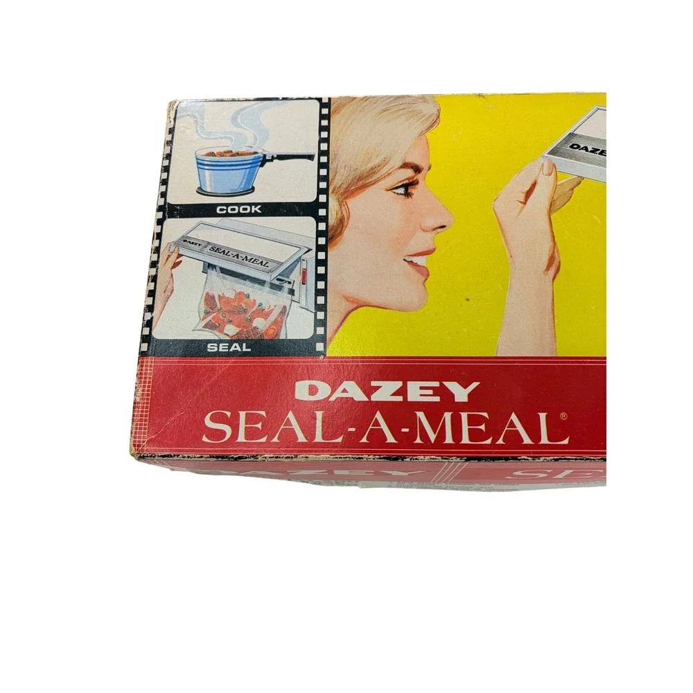 Vintage Dazey Seal A Meal Food Sealer Original Box Instructions 1970s WORKS
